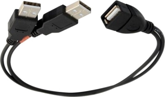 Allnet 133298 2 X Usb A Usb A Usb 2.0 Hankjønn/Hunkjønn Sort