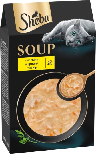 Sheba Våtfôr Sparepakke Classic Soup Porsjonsposer Kylling 80 X 40 G