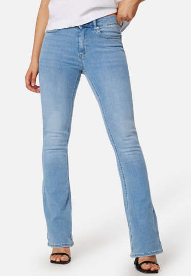 ONLY Onlblush Life Mid Flared Denim Light Blue Denim M/30