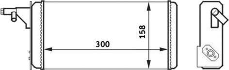 Varmeapparat register MAHLE AH 40 000S