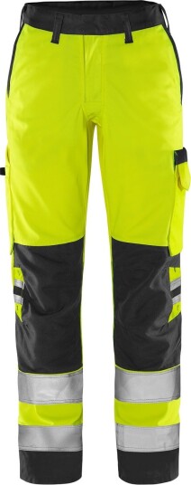 Fristads Høy Synlighet Green bukse dame klasse 2 2642 GPLU Hi Vis Gul / Svart 50