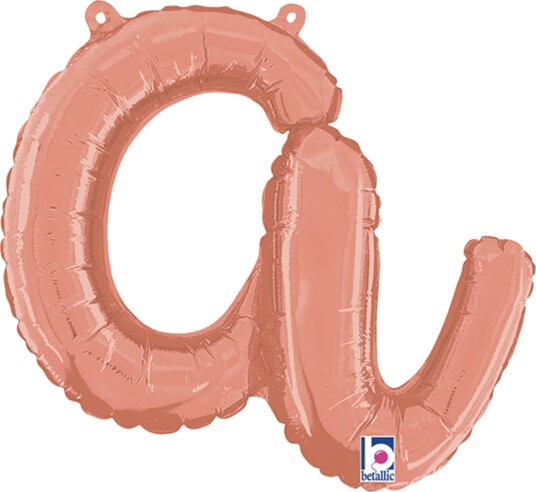 Ballongkungen Bokstavballong Script Roségull Bokstav A 34701RG