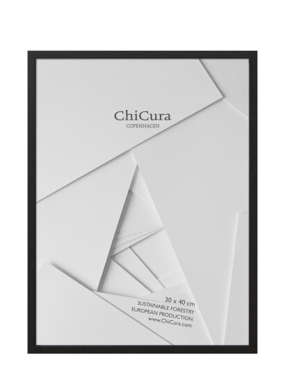 ChiCura Wooden Frame 30X40Cm Glass Black 30X40CM ChiCura Wooden Frame 30X40Cm Glass Black 30X40CM