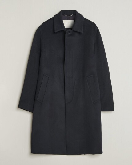 Mackintosh Dunkeld Wool/Cashmere Coat Navy