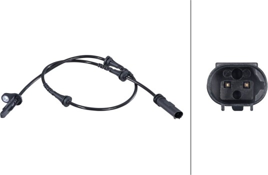 Sensor, ABS HELLA 6PU 358 447-351