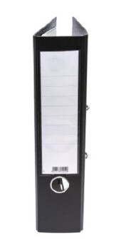 Brevordner PP A4 80mm svart 10 stk