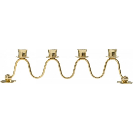 Hilke Collection Lignano Sabbiadoro Lysestake Messing for 4 Lys 39 cm