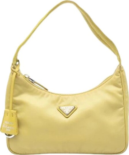 Prada Vintage Dame Pre owned Gul ONE SIZE,