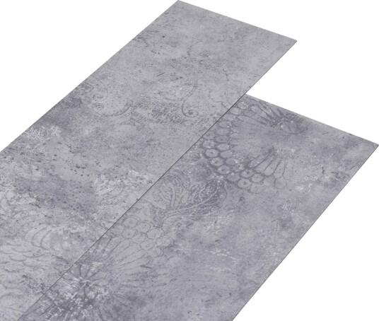 Selvheftende PVC Gulvplanker 30,5 x 61 cm 28 pcs PVC Sement Grå Selvheftende PVC Gulvplanker 30,5 x 61 cm 28 pcs PVC Sement Grå