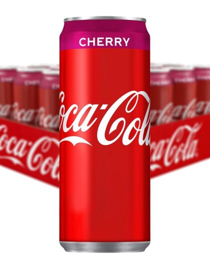 12 stk Coca Cola Cherry 330 ml   Helt Brett