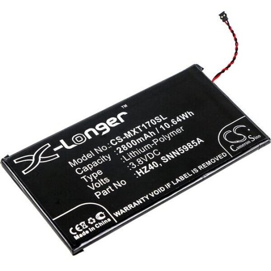 Motorola XT1710-06 batteri (2800 mAh 3.8 V, Sort)