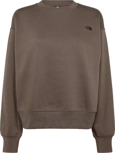 The North Face W Tnf Essential Simple Dome Boxy Os Crew Brown M