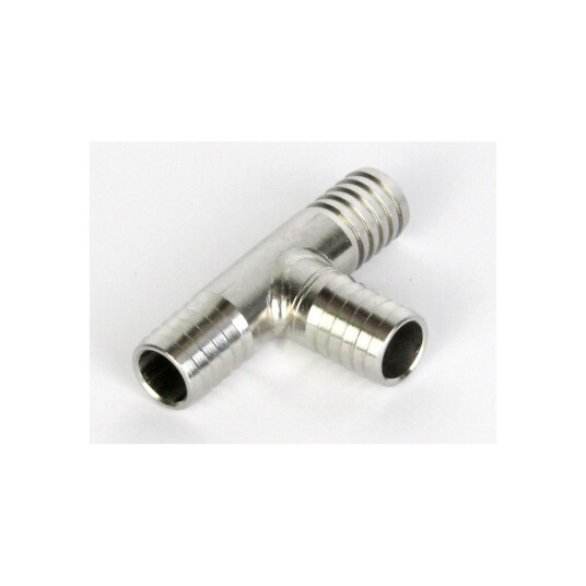 13mm T-stykke slangenippel rustfritt stål