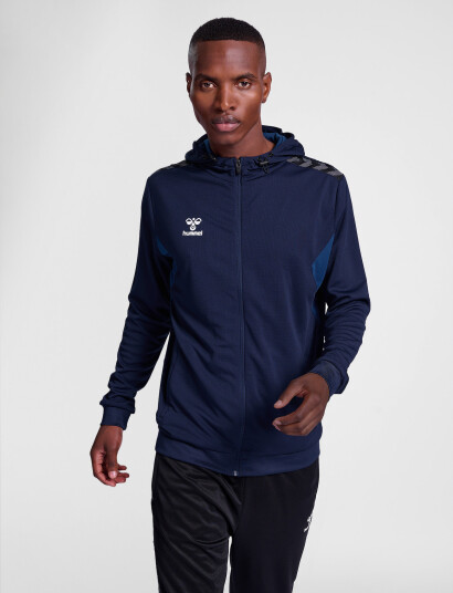 Hummel Hmlauthentic Pl Zip Hoodie - Navy - XXL Hummel Hmlauthentic Pl Zip Hoodie - Navy - XXL