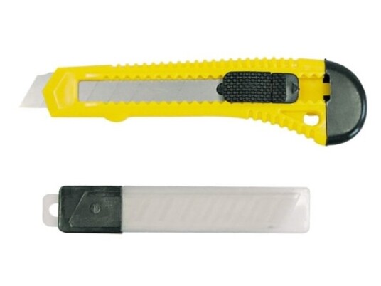 Mega Knife Med Ødelagt Blad 18Mm + 10 Blader - 30019