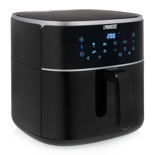 Princess Digital 8L Airfryer med Avtagbar Skål og Timer - 1800W - Svart