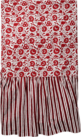 Pick a Poppy Damson duk Burgundy 250x150 cm