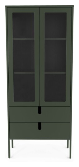 TENZO - Uno Vitrine m. 2 dører, Grønn Unoliving