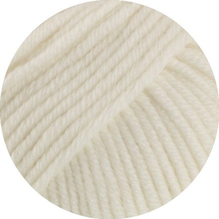 Lana Grossa Cool Wool Superbig Uni Garn 34 Hvit