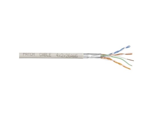 Tru Components Strømkabel Cat 6 Sf/Utp 4 X 2 X 0.27 Mm² Hvid 10 M