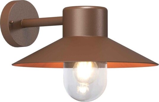 Llitt Victor Veggarmatur E27 sokkel IP44 Corten