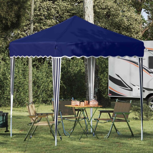 vidaXL Pop-up Festtelt 195 x 195 x 245 cm Blå Oxford Stoff