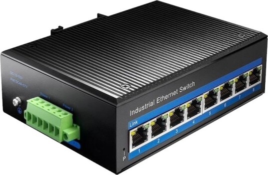 Cudy IF1008P Industriell PoE Switch 8 Porter 10/100 Mbps Cudy IF1008P Industriell PoE Switch 8 Porter 10/100 Mbps