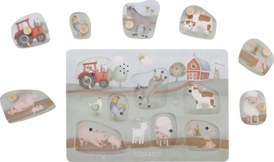 Little Dutch Wooden Sound puzzle Little Farm  LD7140 
