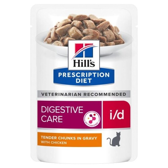 Hill's Prescription Diet i/d Kylling Våtfôr for Katter 12 x 85 g - Lettfordøyelig
