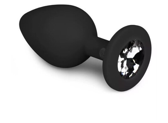 Easytoys Anal Collection Svart analplugg m/ diamant Easytoys Anal Collection Svart analplugg m/ diamant