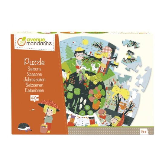 Avenue Mandarine Educational puzzle, Seasons, 40 pc