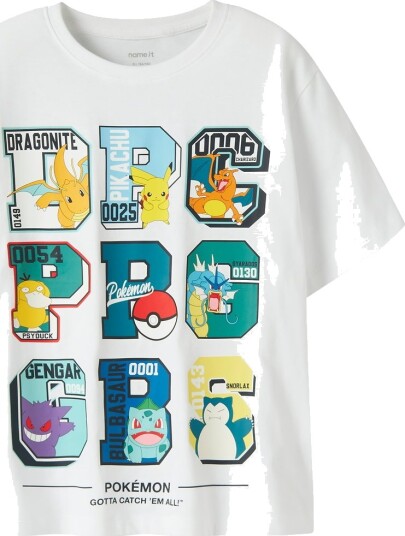 Name It Nkmjulio Pokemon Ss Nreg Top Noos Sky White 134 140