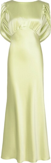 Malina Louise Draped Back Maxi Dress   Green   XL