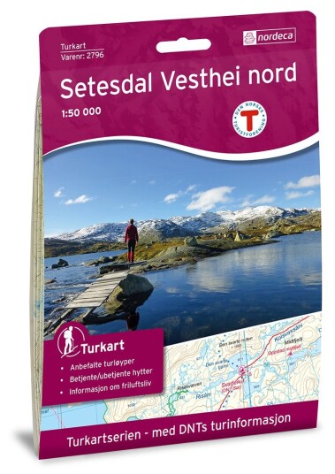 Nordeca Setesdal Vesthei Nord 1:50 000 Turkart