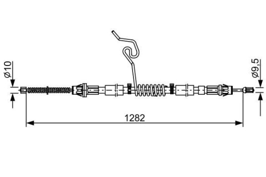 Bremsewire BOSCH 1 987 482 462