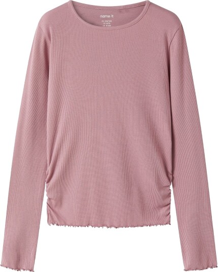 Name It Nkfvemia Ls Slim Top Pink 134 140