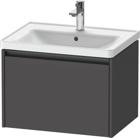 Duravit Ketho.2 Servantskap 1 Skuff 634x455 mm Grafitt Matt