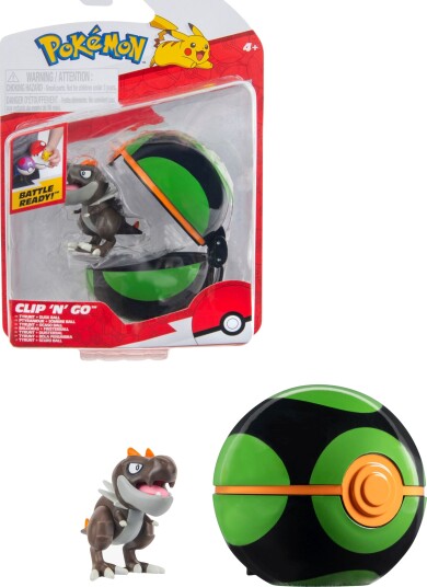 Pokémon Clip N Go Tyrunt med Dusk Ball - Figurer Pokémon Clip N Go Tyrunt med Dusk Ball - Figurer