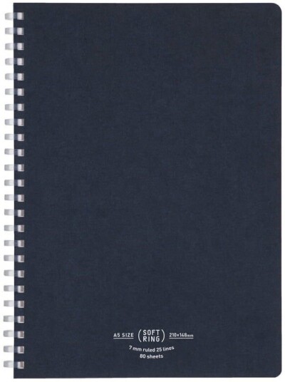 Kokuyo Softring Notebook A5 Navy