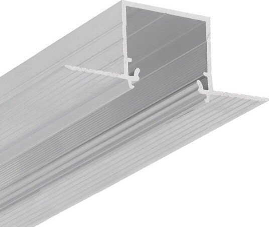 Topmet 1m aluminiumsprofil LINEA IN20 TRIMLESS EE7F   Ubehandlet aluminium innsparkling LED skinne