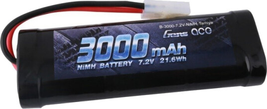 Gens Ace 3000mAh 7.2V NiMH Batteri til Radiostyrte Biler med Tamiya-plugg