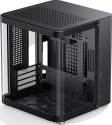 Jonsbo TK-1 2.0 Mini Tower Kabinett Sort med Herdet Glass Jonsbo TK-1 2.0 Mini Tower Kabinett Sort med Herdet Glass