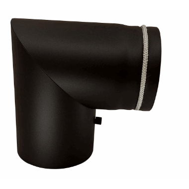 Ø175mm Peisrør 90 grader m/luke 2 delt Ø175mm Peisrør 90 grader m/luke 2 delt