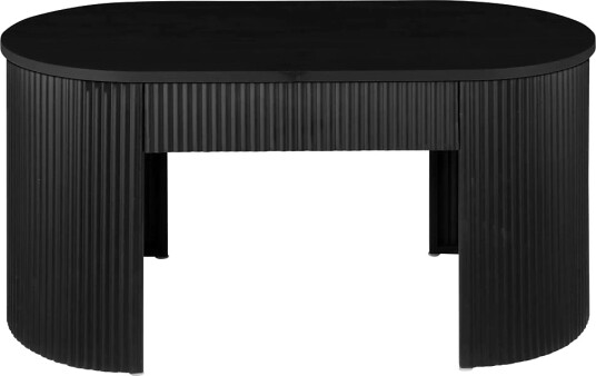 Leitmotiv Bench Estriado - Black - H42CM