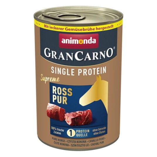 Animonda Grancarno Adult Single Protein Supreme 6 X 400 G Hest Pur Animonda Grancarno Adult Single Protein Supreme 6 X 400 G Hest Pur