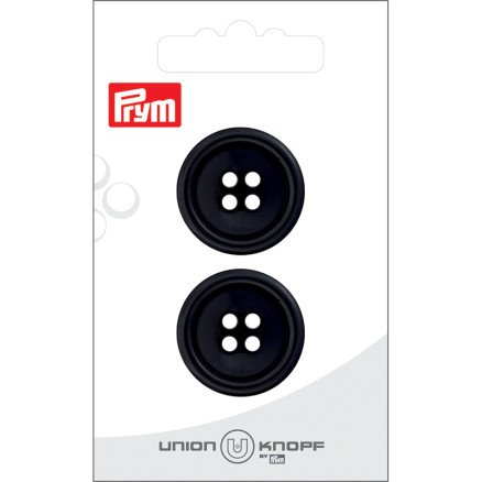 Prym plastknapp svart 25 mm 2 stk