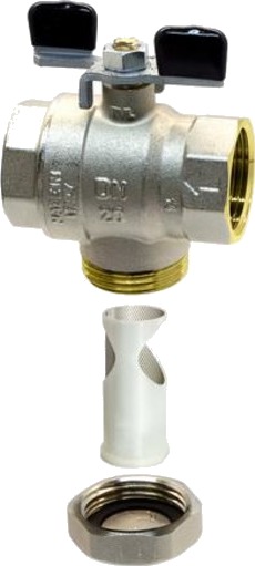 Filterkuleventil M/T-håndtak 1"