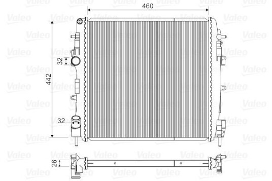 Radiator VALEO 734922