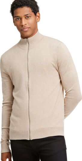 Lindbergh Ecovero L/S Zip Cardigan - L Lindbergh Ecovero L/S Zip Cardigan - L