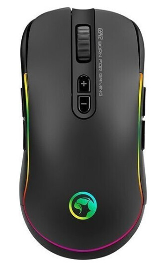 Mus Mw Marvo Mouse G942, 10000Dpi, Optisk, 10Kl., Med Kabel Usb, Svart, Do Gry, Rgb-Belysning